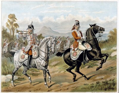17. Light Dragons (New Lancers), w Ameryce 1775 - w „Młodzi ludzie Harpera” autorstwa British School