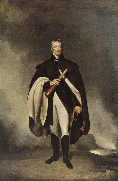 Książę Wellington K.G., koniec XVIII-XIX w. (półtony) autorstwa British School