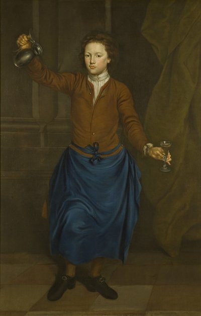 Garnek, ok. 1720 (olej na płótnie) autorstwa British School