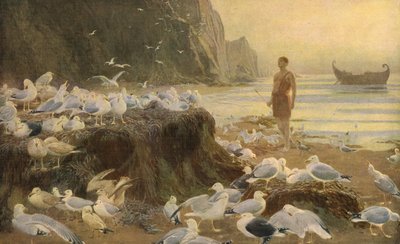 Wędrowiec Starego Świata, 1887, c1930. autorstwa Briton Riviere