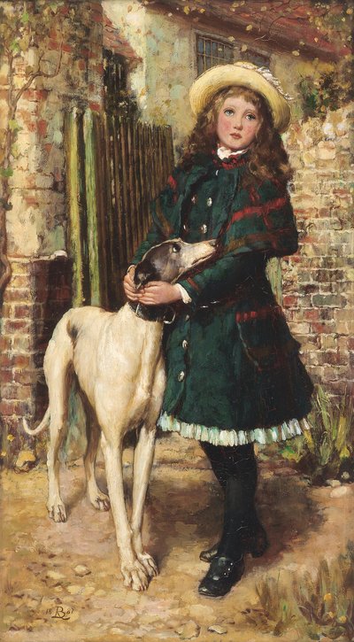 Przy bramie ogrodowej, 1887 autorstwa Briton Riviere