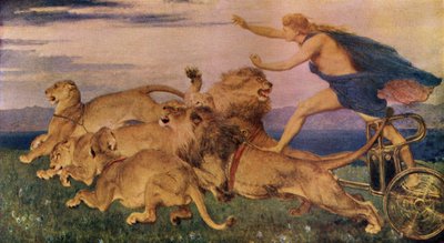 Phoebus Apollo, ilustracja z „Klasycznego mitu i legendy” autorstwa A. R. Hope Moncrieffa, opublikowana ok. 1910 autorstwa Briton Riviere