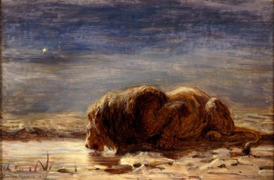Król pije, 1875 autorstwa Briton Riviere
