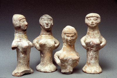 Figurki Aszery, Kananejczyk, 999-600 pne (glina) autorstwa Bronze Age