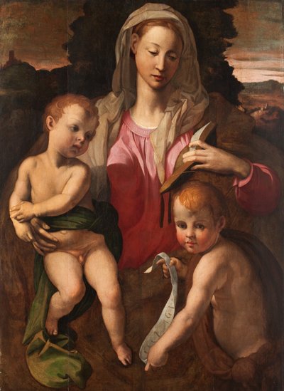 Madonna z Dzieciątkiem i św. Janem Chrzcicielem autorstwa Bronzino