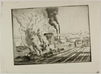 Kruszarka do węgla autorstwa Bror Julius Olsson Nordfeldt