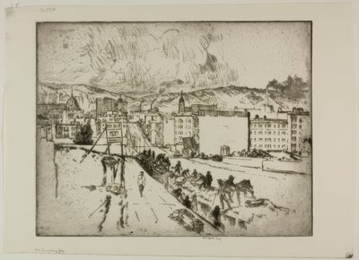 Nadciągająca mgła autorstwa Bror Julius Olsson Nordfeldt