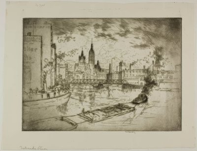 Rzeka Milwaukee autorstwa Bror Julius Olsson Nordfeldt