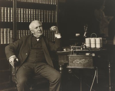 Thomas Alva Edison (1847-1931) autorstwa Brothers Pach