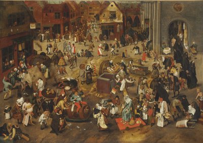 Walka między karnawałem a postem autorstwa Bruegel