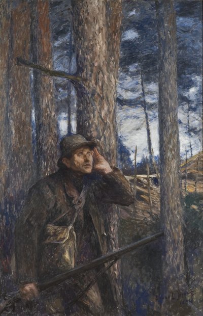 Kłusownik, 1894 autorstwa Bruno Andreas Liljefors
