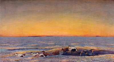 Wschód słońca, 1896 autorstwa Bruno Andreas Liljefors