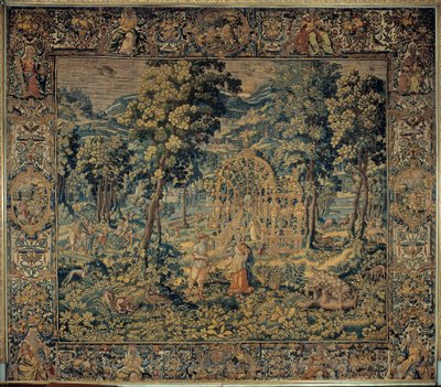 Vertumnus i Pomona autorstwa Brussels Manufactory