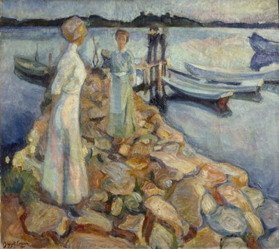 Na nabrzeżu - Larkollen autorstwa Brynjulf Larsson
