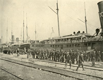 13 pułk piechoty po musztrze, wojna hiszpańsko-amerykańska, czerwiec 1898, 1899. autorstwa Burr McIntosh