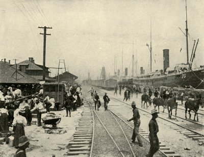 Więźniowie zwolnieni, wojna hiszpańsko-amerykańska, czerwiec 1898, 1899. autorstwa Burr McIntosh