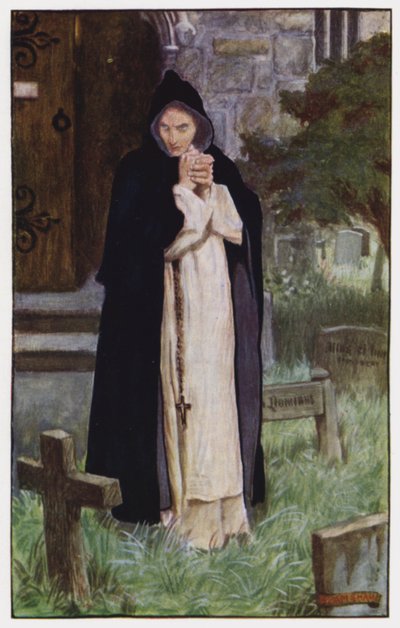 Ilustracja do The Cloister and The Hearth autorstwa Charlesa Reade (kolor lito) autorstwa Byam (after) Shaw
