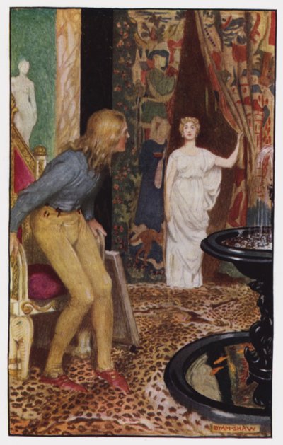 Ilustracja do The Cloister and The Hearth autorstwa Charlesa Reade (kolor lito) autorstwa Byam (after) Shaw