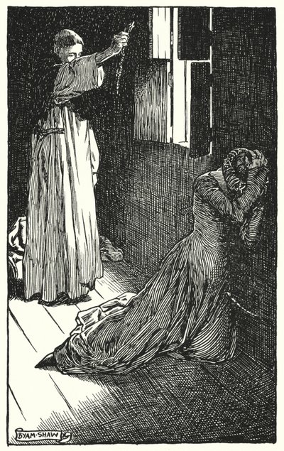 Ilustracja do The Cloister and The Hearth autorstwa Charlesa Reade (lito) autorstwa Byam (after) Shaw