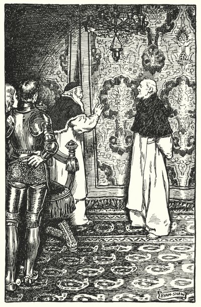 Ilustracja do The Cloister and The Hearth autorstwa Charlesa Reade (lito) autorstwa Byam (after) Shaw