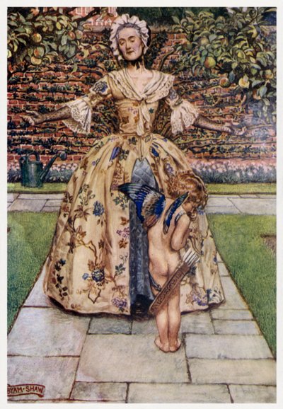 „Miłość nie lubi spadających owoców, / Ani uschniętego drzewa” (kolor lito) autorstwa Byam (after) Shaw
