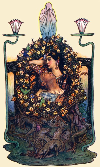 „Ogród przy moście” autorstwa Byam Shaw