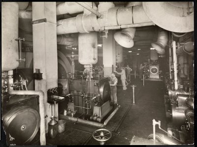 Kotłownia w Hotelu McAlpin, 1913 (srebrny odbitka żelatynowa) autorstwa Byron Company