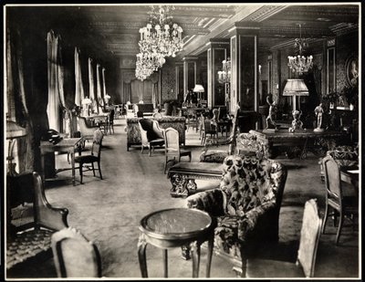 Salonik w hotelu Knickerbocker, 1906 (odbitka żelatynowa) autorstwa Byron Company