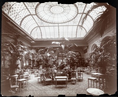 Poczekalnia w hotelu Plaza, ok. 1907 (srebrny odbitka żelatynowa) autorstwa Byron Company