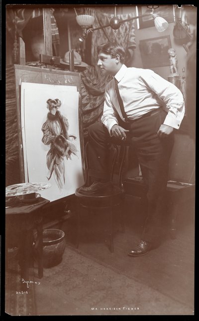 Pan Harrison Fisher, 1905 (srebrny odbitka żelatynowa) autorstwa Byron Company