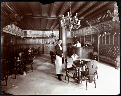 Pokój Holenderski w Hotelu Manhattan, 1902 (srebrny odbitka żelatynowa) autorstwa Byron Company
