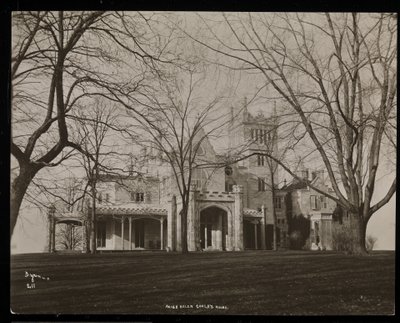 Posiadłość Helen Gould (późna rezydencja Jaya Goulda) w Tarrytown, Nowy Jork, 1893-94 (srebrny odbitka żelatynowa) autorstwa Byron Company