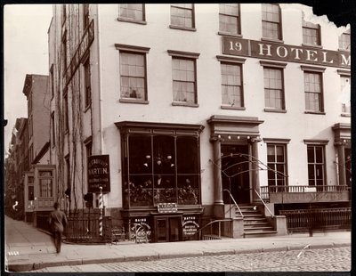Hotel Martin przy 19 Lafayette Place, Nowy Jork, 1896 (srebrny odbitka żelatynowa) autorstwa Byron Company