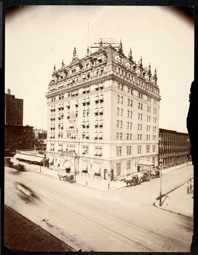 Hotel Navarre, 7th Avenue i 38th Street, Nowy Jork, 1908 (srebrny odbitka żelatynowa) autorstwa Byron Company
