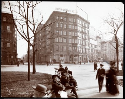 The Union Square Hotel przy Union Square East i 15th Street, Nowy Jork, 1905 (srebrny odbitka żelatynowa) autorstwa Byron Company