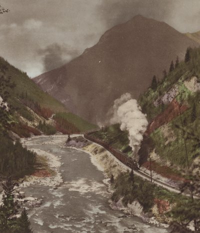Kanion Kicking Horse (kolorowe zdjęcie) autorstwa Byron Hill Harmon