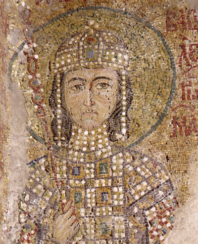 Alexios Komnenos w Hagia Sophia (mozaika) autorstwa Byzantine