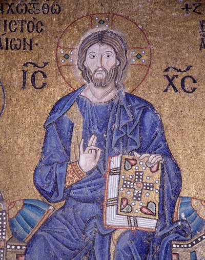 Chrystus Pantokrator w Hagia Sophia (mozaika) autorstwa Byzantine