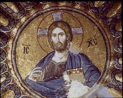 Chrystus Pantokrator (lub Chrystus w chwale) (Mozaika, V-XIV wiek) autorstwa Byzantine