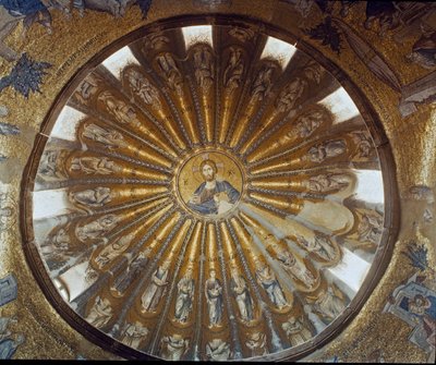 Chrystus pantokrator (lub Chrystus w chwale) i apostołowie (Mojżesz autorstwa Byzantine