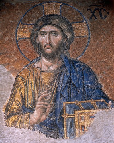 Deesis Chrystus w Hagia Sophia (mozaika) autorstwa Byzantine