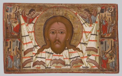 Ikona Mandylion, 1500-50 autorstwa Byzantine