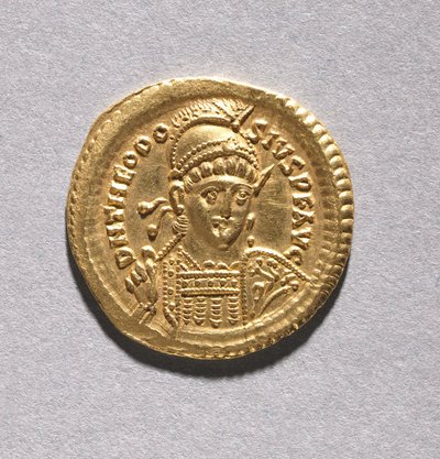 Solidus Teodozjusza II i Walentyniana III autorstwa Byzantine