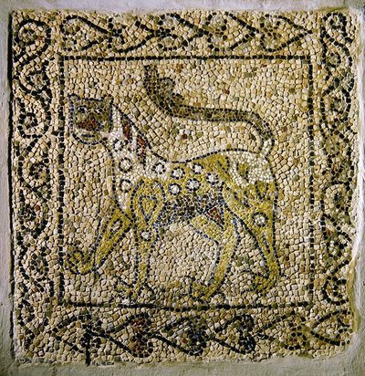 Pantera cętkowana, 1213 (mozaika) autorstwa Byzantine