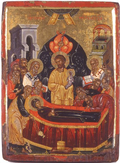 Zaśnięcie Dziewicy autorstwa Byzantine