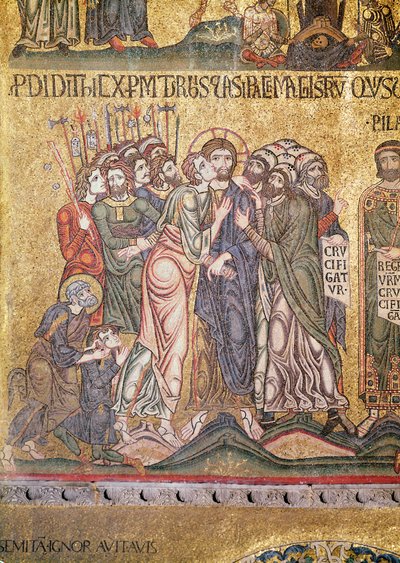 Pocałunek Judasza (mozaika) autorstwa Byzantine