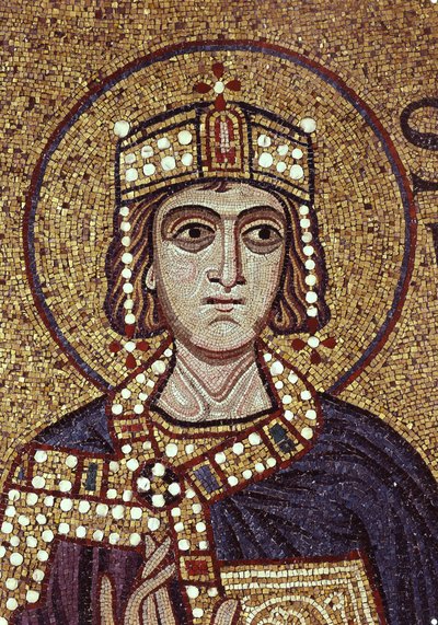 Król Salomon Fragment mozaiki wewnętrznej w bazylice św. Marka, XII w. autorstwa Byzantine Byzantine