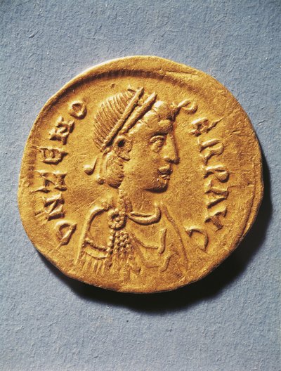 Numizmatyka, Starożytny Rzym, Moneta przedstawiająca Zenona, Cesarza Bizancjum autorstwa Byzantine Byzantine
