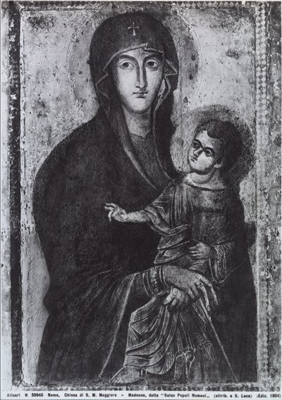 Salus Populi Romani (tempera na panelu) autorstwa Byzantine Byzantine