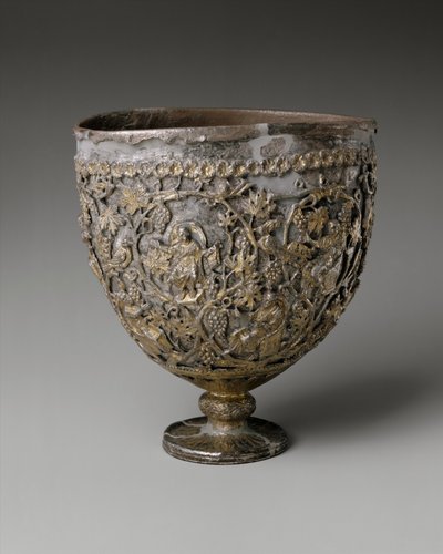 Kielich Antiochii, 500-550 AD (srebro pozłacane) autorstwa Byzantine Byzantine
